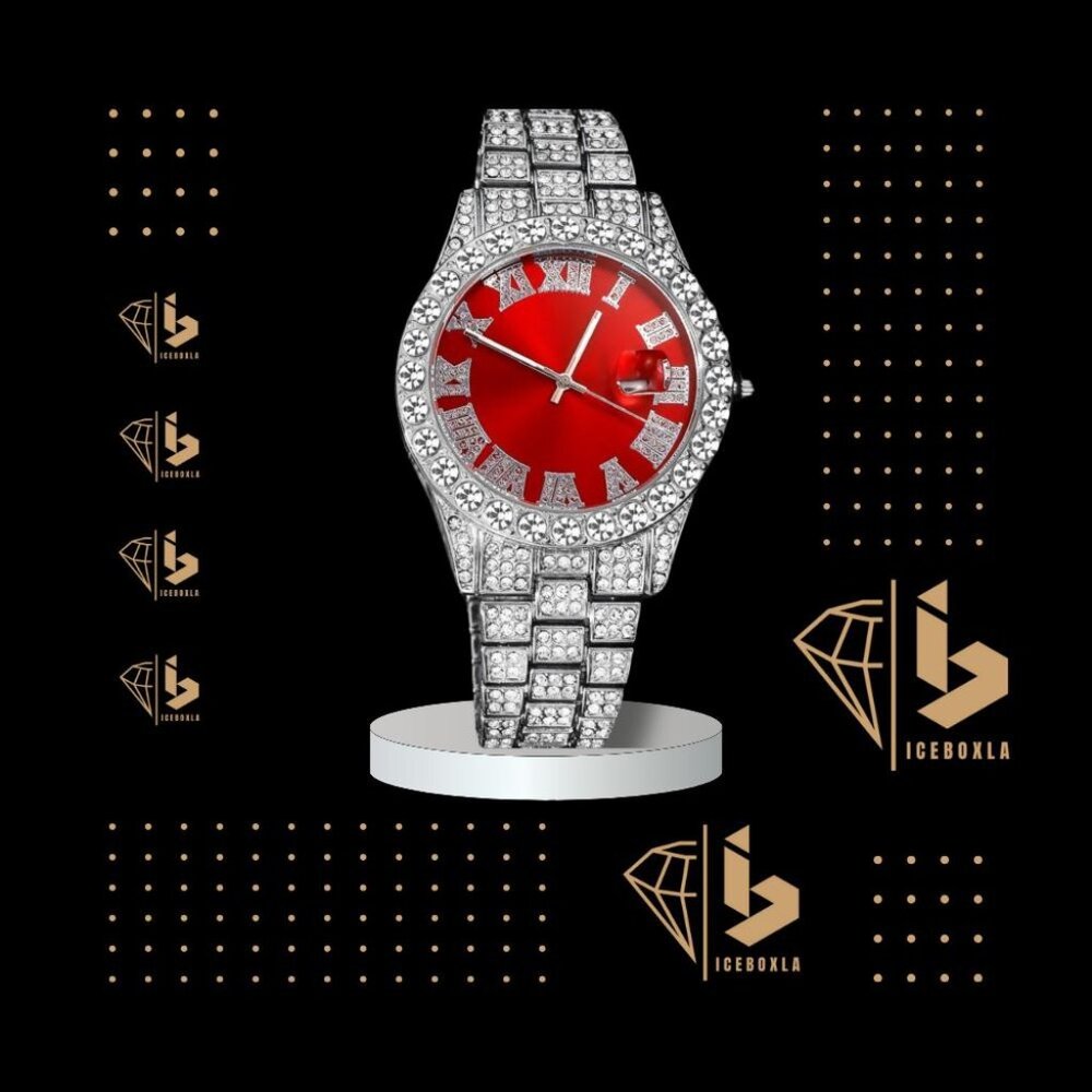Dario Luxury Watch – Bold Stainless Steel Timepiece with Date Display